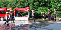 Tragkraftspritze im Einsatz
